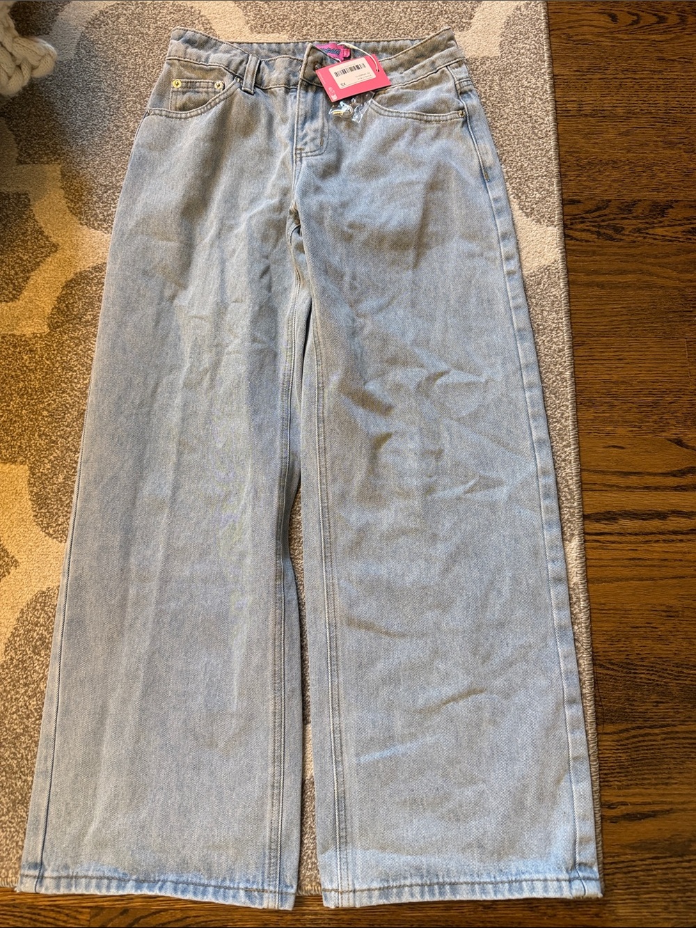 Edikted Light Blue Straight Men's Jeans